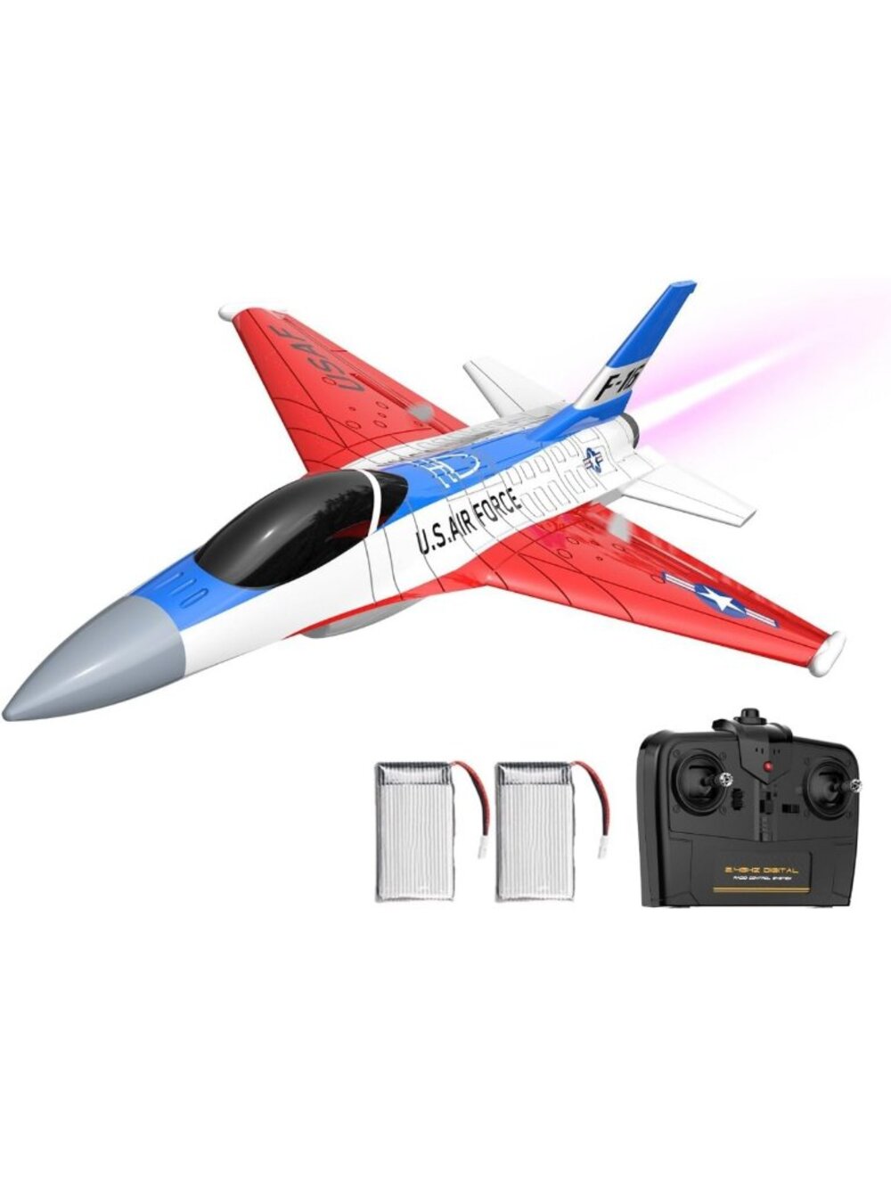 Remote Control Jet Fighter - 2CH RC Plane for Beginners & Adults, Easy to Fly